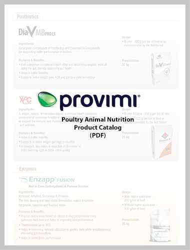 Provimi India - Poultry Animal Nutrition Product Catalog